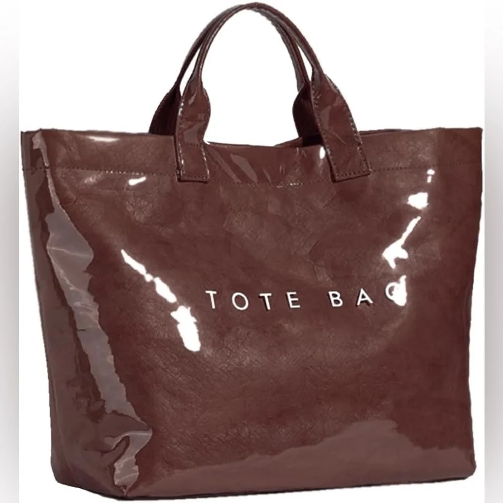 Coffee Brown‎ Paper Tote Bag | Lightweight | Durable & Spacious | Brand New